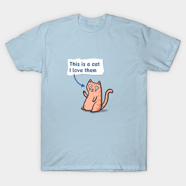 This is a Cat T-Shirt by Drawn to Cats